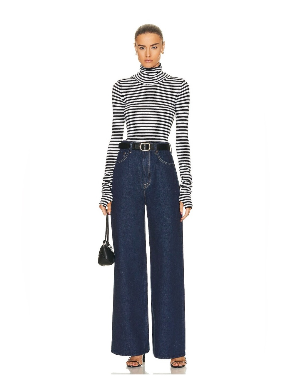 Mother Denim The Funnel Sneak in Cold Brew
